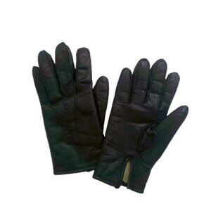 Leather Gloves (Womens) with Acrylic Lining Size Small